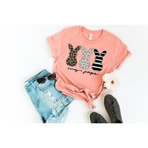 NWT Boutique Pink Easter Bunny My Peeps Short Sleeve Tee Shirt S